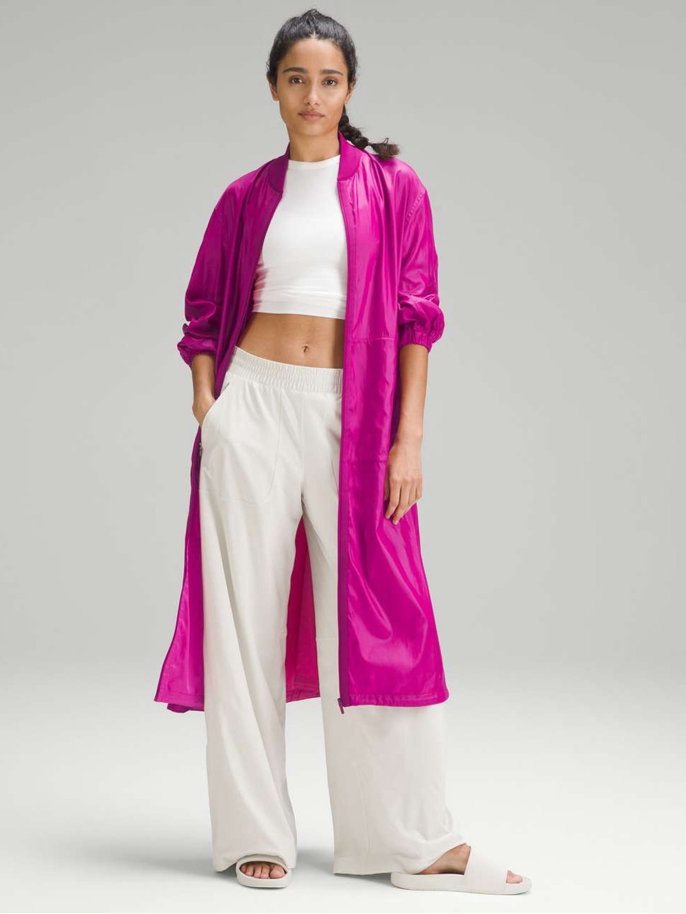 Lululemon Reversible Drape-Sleeve Long Jacket
Sonic Pink / Wild Berry size 8